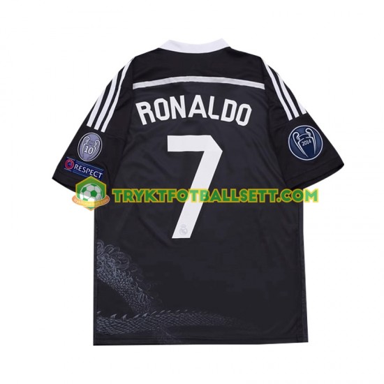 Herre Real Madrid drakt Cristiano Ronaldo 7 2014 Retro Tredje Korte Ermer