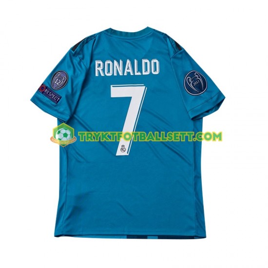 Herre Real Madrid drakt Cristiano Ronaldo 7 2017 Retro Tredje Korte Ermer