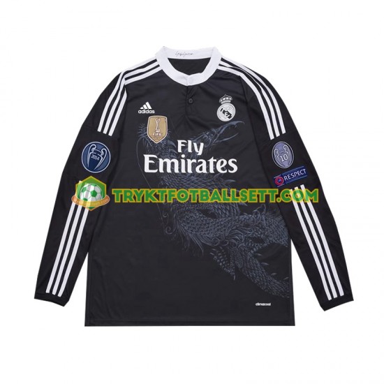 Herre Real Madrid drakt 2014 Retro Tredje Langermet