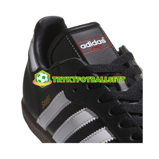 Adidas Classic Samba Hallenschuh Leder Svart Hvit Fotballsko