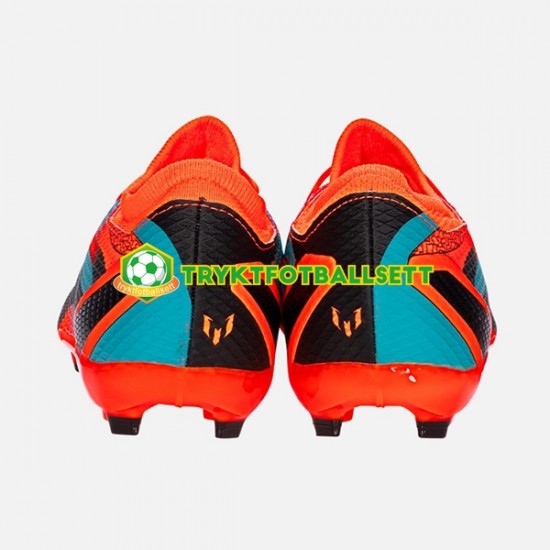 Adidas Messi X Speedportal.3 FG Svart Blå Oransje Fotballsko