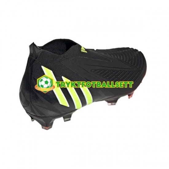 Adidas Predator EDGE FG Shadowportal Svart Gul Fotballsko