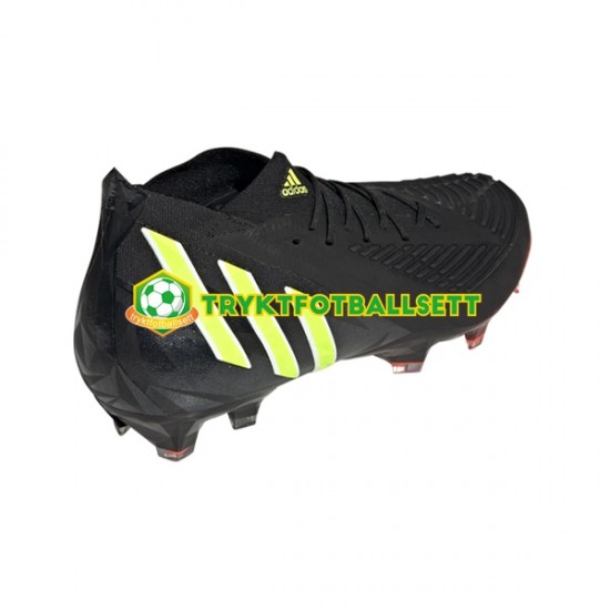 Adidas Predator EDGE.1 FG Shadowportal Svart Gul Fotballsko