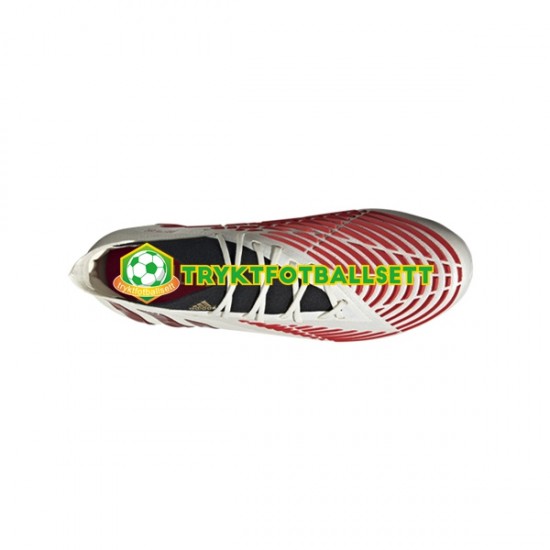 Adidas Predator EDGE.1 FG Showdown Gull Rød Hvit Fotballsko