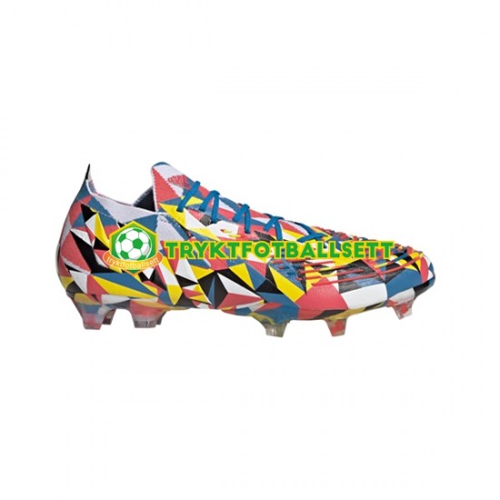 Adidas Predator EDGE.1 L FG Geometric Blå Gul Fotballsko