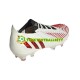 Adidas Predator EDGE.1 L FG Showdown Gull Rød Hvit Fotballsko