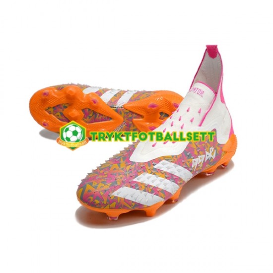 Adidas Predator FREAK FG Oransje Lilla Hvit Fotballsko