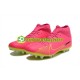 Nike Air Zoom Mercurial Superfly IX Academy AG Grønn Rosa Fotballsko