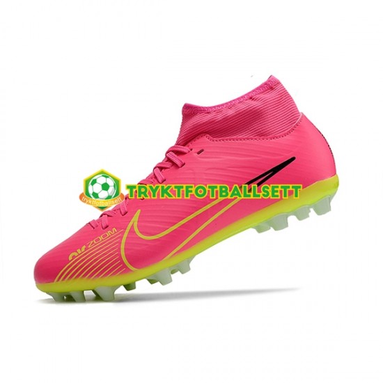 Nike Air Zoom Mercurial Superfly IX Academy AG Grønn Rosa Fotballsko