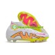 Nike Air Zoom Mercurial Superfly IX Elite FG Rosa Hvit Gul Fotballsko