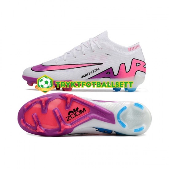 Nike Air Zoom Mercurial Vapor XV Elite AG Rosa Lilla Hvit Fotballsko