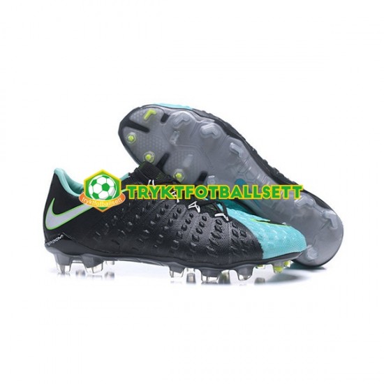 Nike HyperVenom Phantom III Elite FG Svart Blå Fotballsko