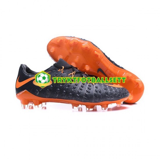 Nike HyperVenom Phantom III Elite FG Svart Oransje Fotballsko