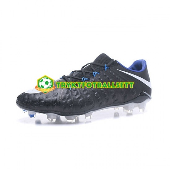 Nike HyperVenom Phantom III Elite FG Svart Hvit Fotballsko