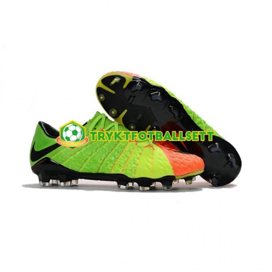 Nike HyperVenom Phantom III Elite FG Grønn Oransje Fotballsko