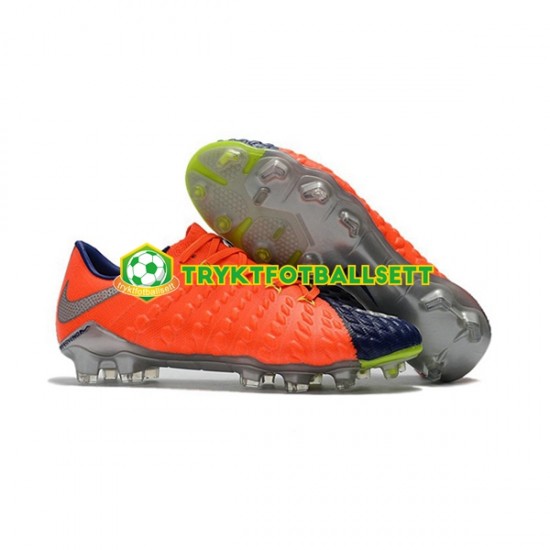 Nike HyperVenom Phantom III Elite FG Blå Oransje Fotballsko