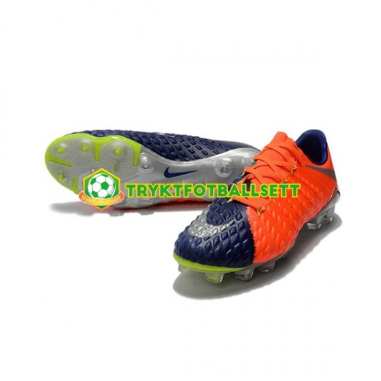 Nike HyperVenom Phantom III Elite FG Blå Oransje Fotballsko