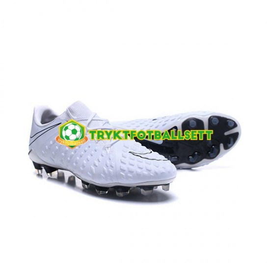 Nike HyperVenom Phantom III Elite FG Hvit Fotballsko