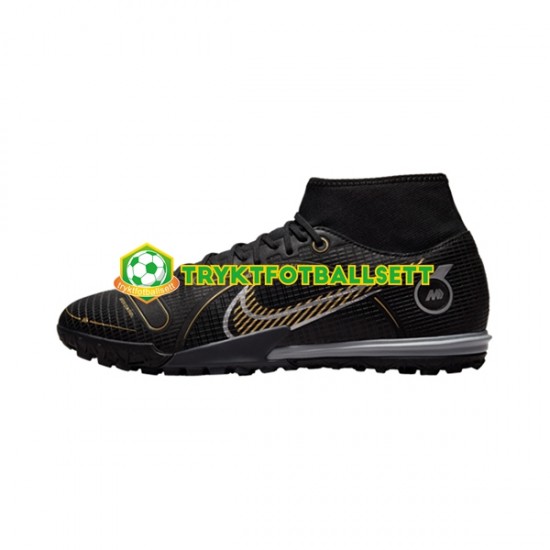 Nike Mercurial Superfly VIII Shadow Academy TF Svart Fotballsko