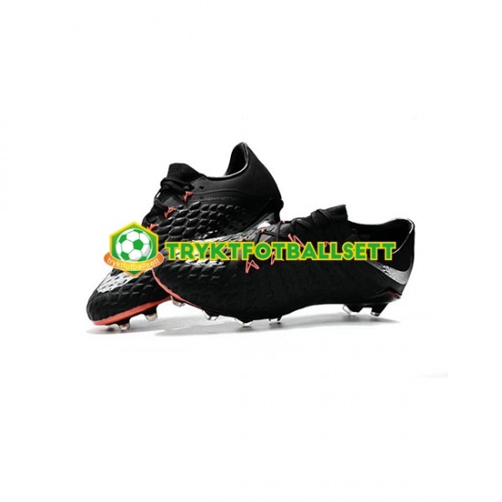 Nike Neymar HyperVenom Phantom 3 Elite FG Svart Hvit Fotballsko