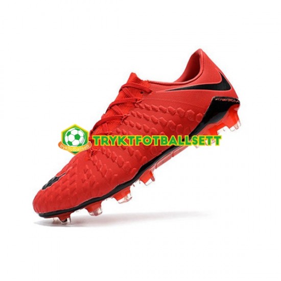 Nike Neymar HyperVenom Phantom 3 Elite FG Svart Rød Fotballsko