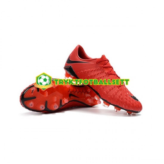 Nike Neymar HyperVenom Phantom 3 Elite FG Svart Rød Fotballsko