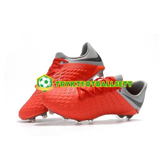 Nike Neymar HyperVenom Phantom 3 Elite FG Rød Hvit Fotballsko