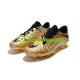 Nike Neymar HyperVenom Phantom 3 Elite FG Svart Gul Fotballsko