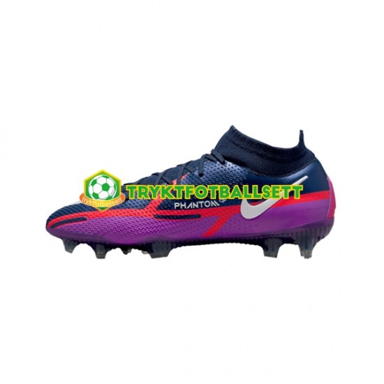 Nike Phantom GT2 UV Elite DF FG Blå Lilla Rød Fotballsko