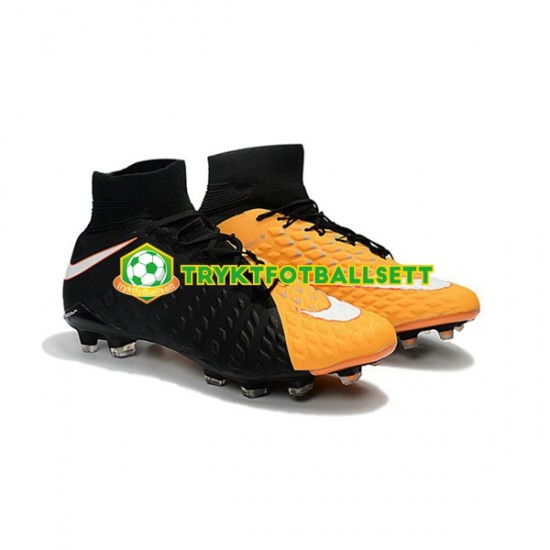 Nike Phantom Hypervenom 3 Elite DF FG Svart Oransje Fotballsko