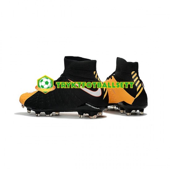 Nike Phantom Hypervenom 3 Elite DF FG Svart Oransje Fotballsko