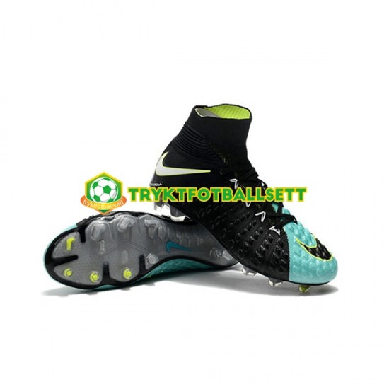 Nike Phantom Hypervenom 3 Elite DF FG Svart Blå Fotballsko