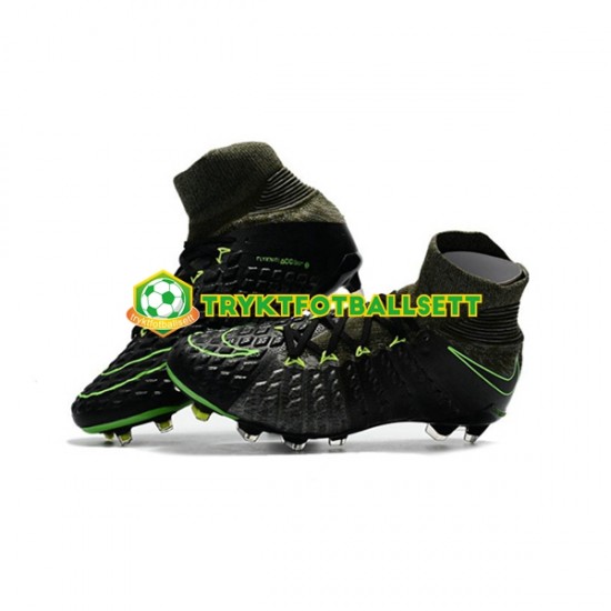 Nike Phantom Hypervenom 3 Elite DF FG Svart Grå Fotballsko