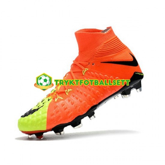 Nike Phantom Hypervenom 3 Elite DF FG Oransje Gul Fotballsko