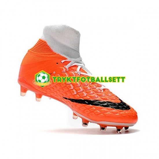 Nike Phantom Hypervenom 3 Elite DF FG Oransje Hvit Fotballsko