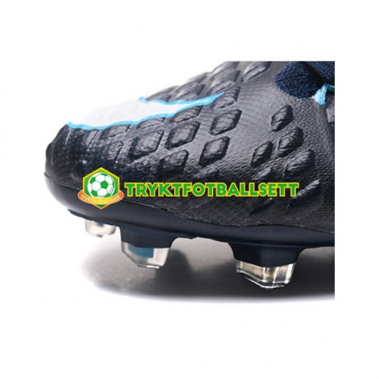 Nike Phantom Hypervenom III Elite DF FG Svart Hvit Fotballsko