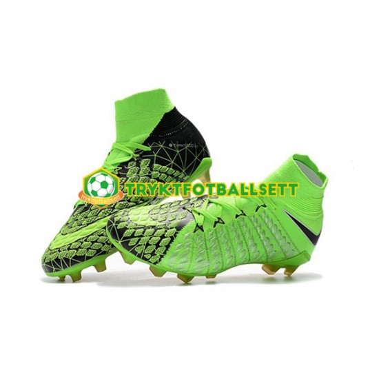 Nike Phantom Hypervenom III Elite DF FG Svart Grønn Fotballsko