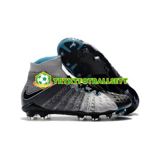 Nike Phantom Hypervenom III Elite DF FG Svart Grå Fotballsko