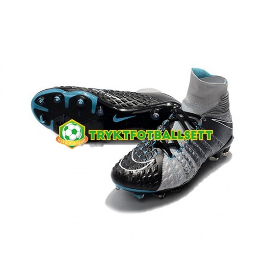 Nike Phantom Hypervenom III Elite DF FG Svart Grå Fotballsko