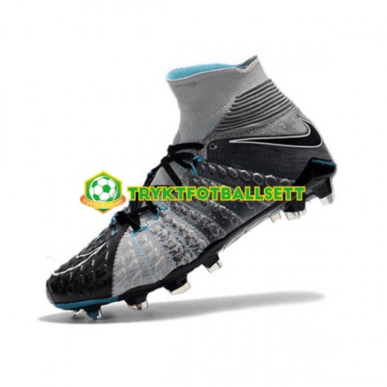 Nike Phantom Hypervenom III Elite DF FG Svart Grå Fotballsko