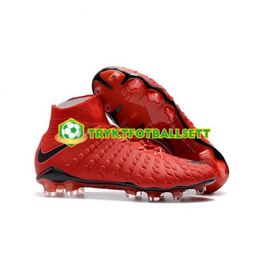 Nike Phantom Hypervenom III Elite DF FG Svart Rød Fotballsko