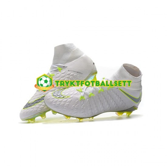 Nike Phantom Hypervenom III Elite DF FG Grå Hvit Fotballsko