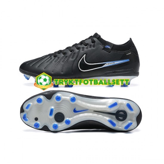 Nike Tiempo Legend 10 Elite FG Svart Blå Fotballsko