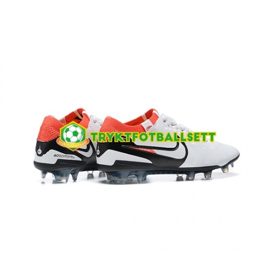 Nike Tiempo Legend 10 Elite FG Svart Oransje Hvit Fotballsko