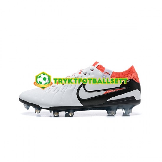 Nike Tiempo Legend 10 Elite FG Svart Oransje Hvit Fotballsko