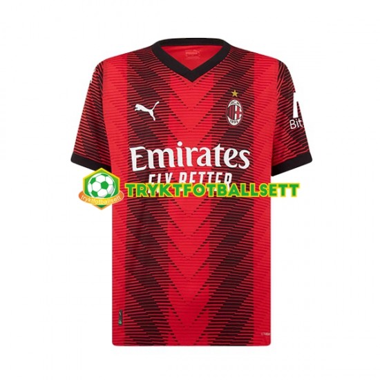 3-13 år Barn AC Milan drakt Charles De Ketelaere 90 Hjemme 2023-2024 Korte Ermer