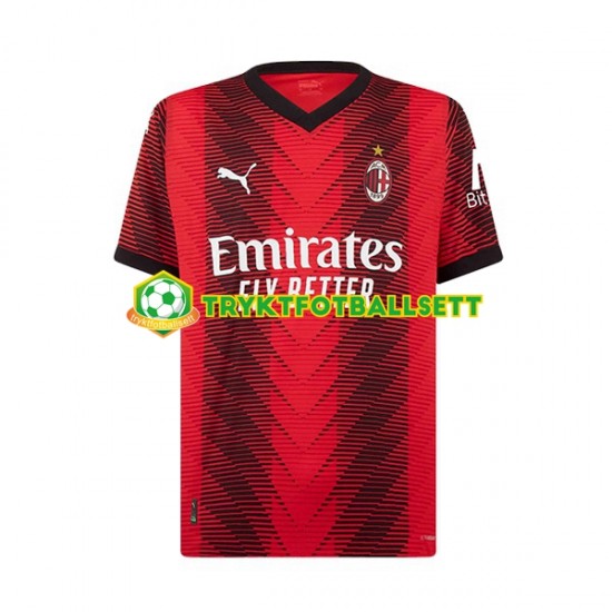 3-13 år Barn AC Milan drakt Rafael Leao 10 Hjemme 2023-2024 Korte Ermer