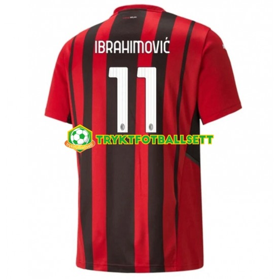 Herre AC Milan drakt Zlatan Ibrahimovic 11 Hjemme 2021-22 Korte Ermer