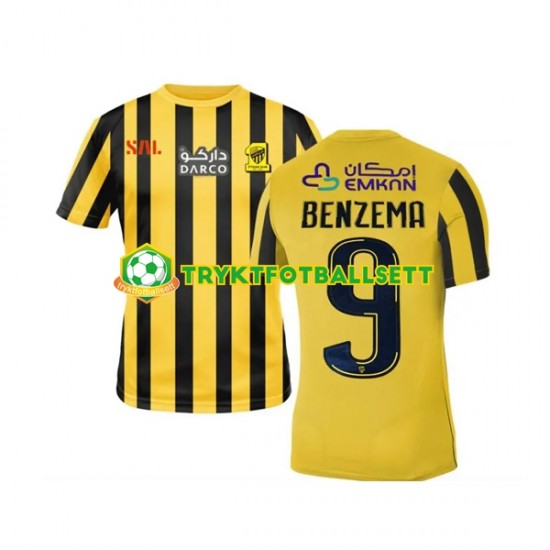 Herre Al-Ittihad drakt Benzema 9 Hjemme 2022-23 Korte Ermer