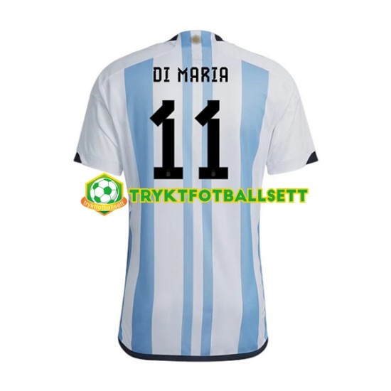 Herre Argentina drakt Di Maria 11 Hjemme VM 2022 Korte Ermer